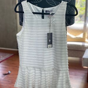 Jennifer Lopez Beaded Peplum Top